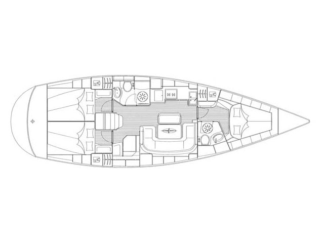 Bavaria 42 Cruiser - Layout